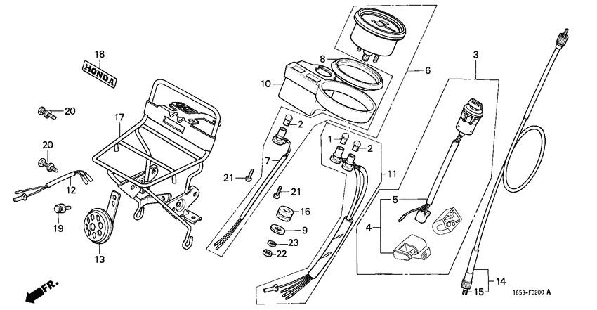 Meter/horn/key set
