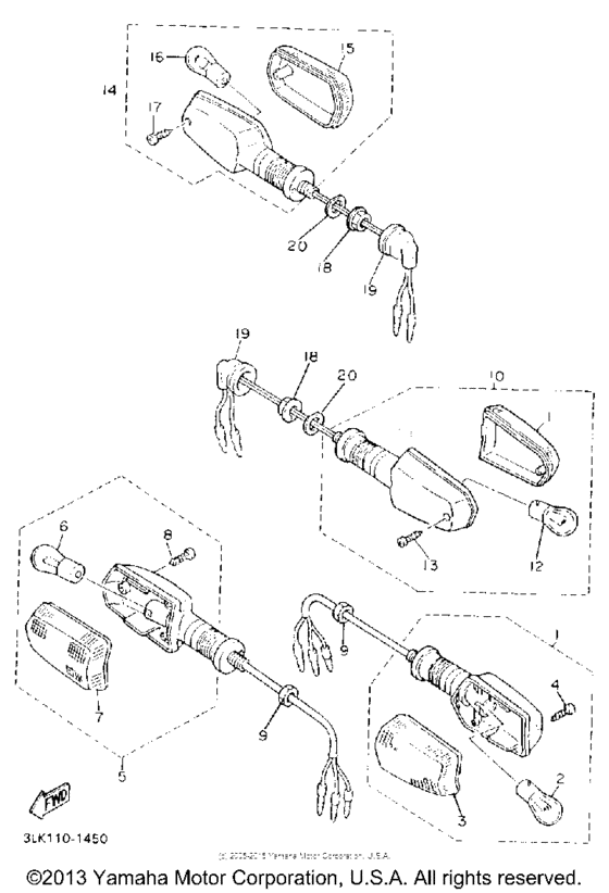 FZR1000DC Поворотники
