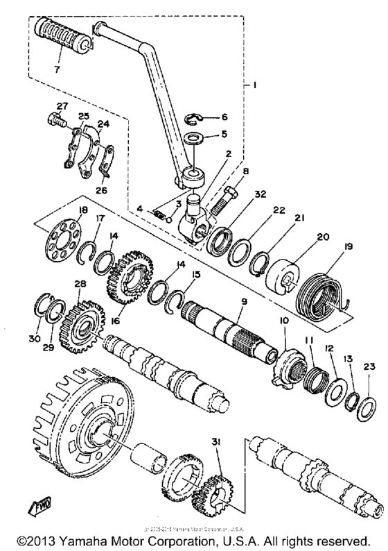 XT500G Стартер