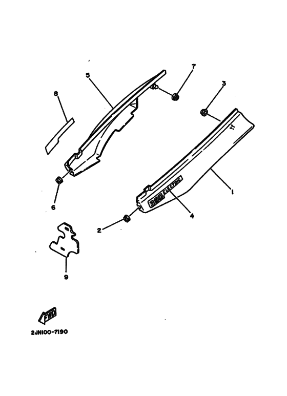 BW350 BW350U Боковая крышка