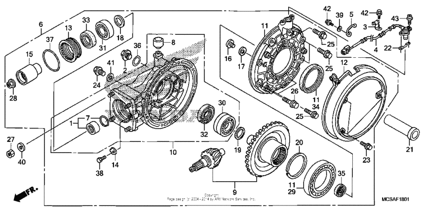 Final driven gear (st1300a)