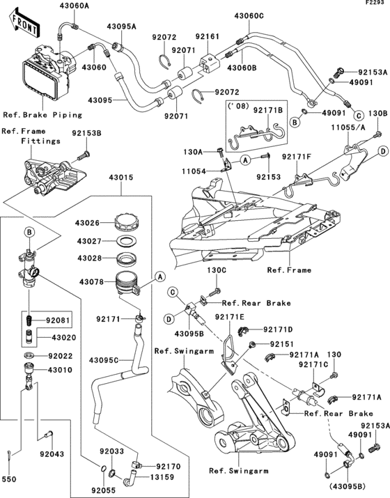 Rear master cylinder(1/2)
