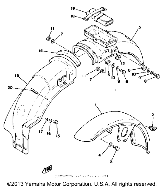 Front fender - rear fender