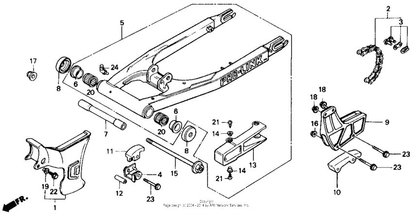 Swingarm 84-85