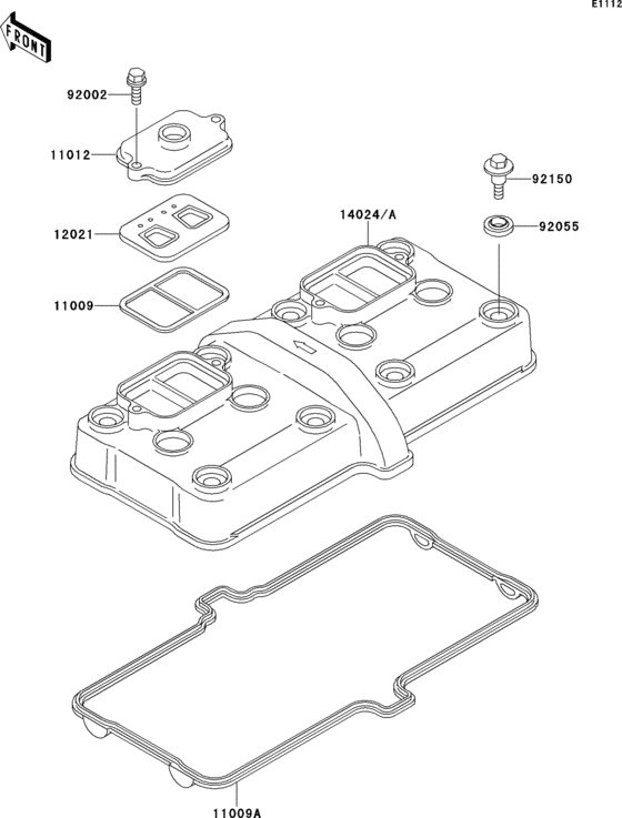 ZX600 Крышка головки цилиндров