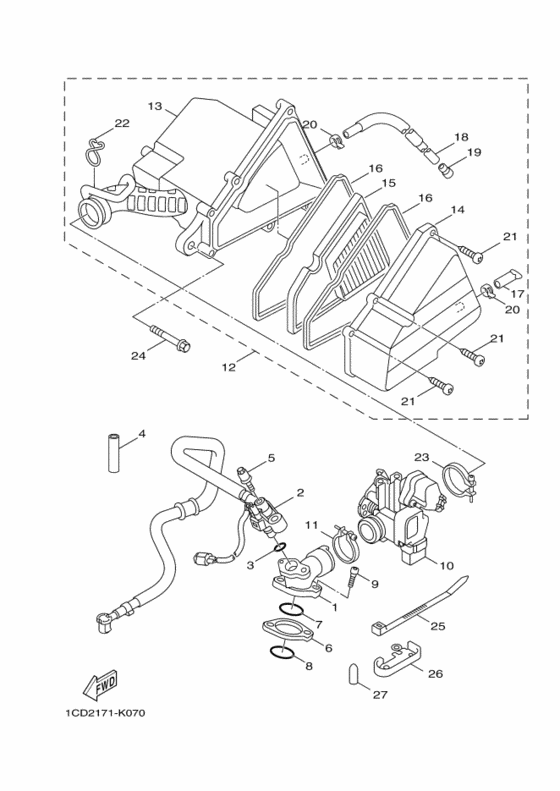 YW50F Впускная система