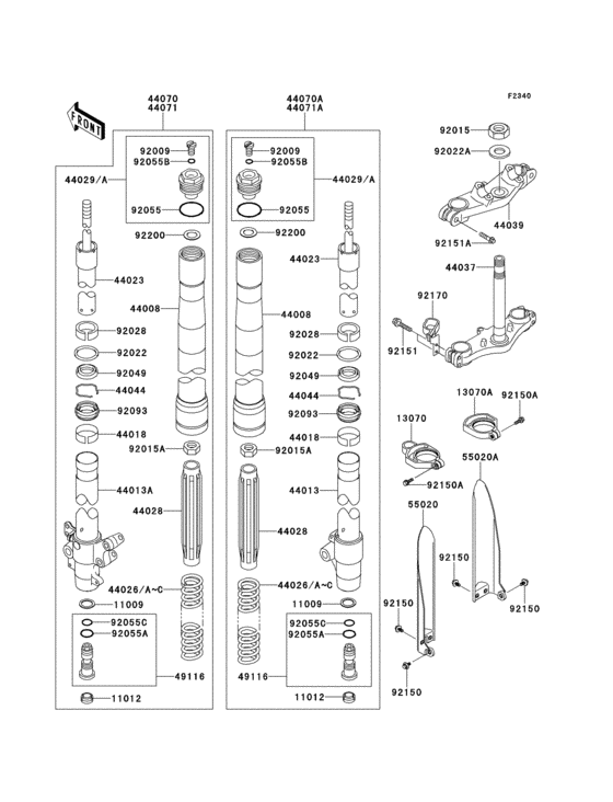 Front fork(1/2)