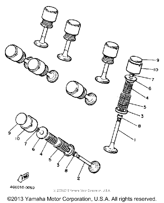 XJ550RJ Клапана