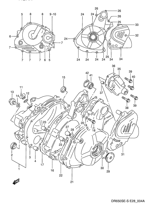 Crankcase cover ass`y  (v