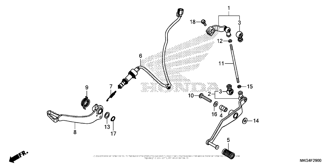 CMX500 (ABS) Педали