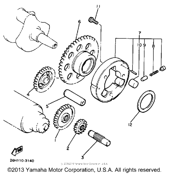 XVZ13UC Муфта стартера