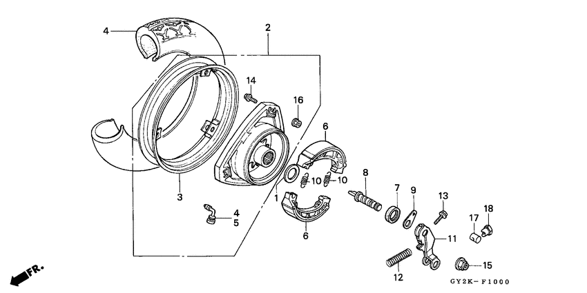 Rear wheel complete assy