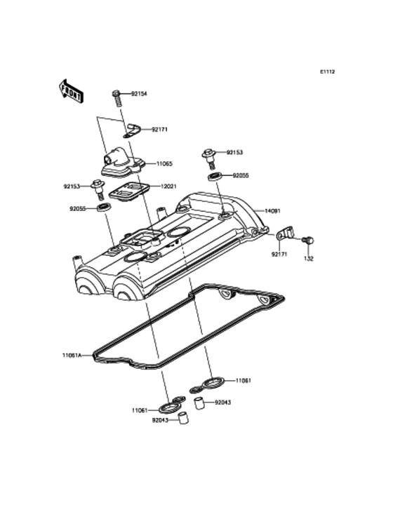 EX400 シリンダヘッドカバー
