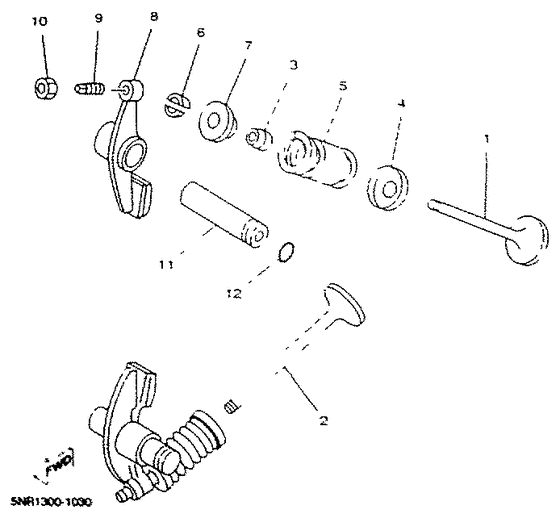 YP125D Клапана
