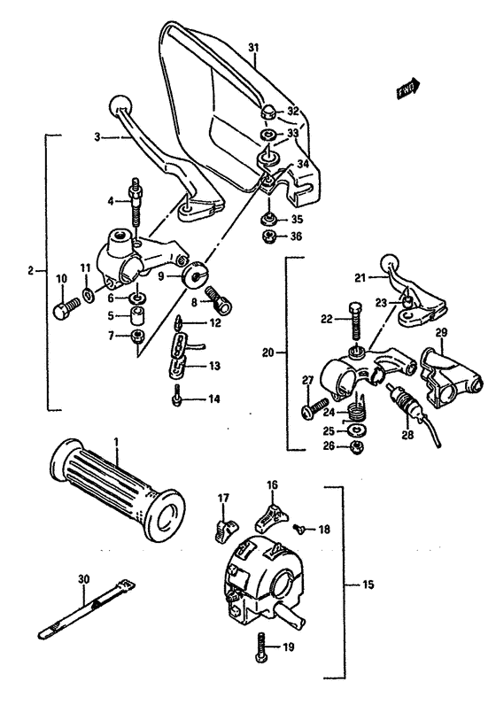 Left handle switch