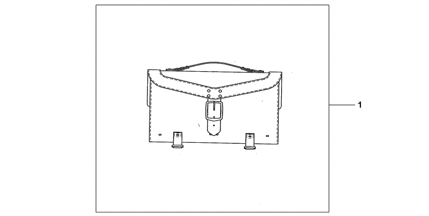 VT750CA Leather topcase