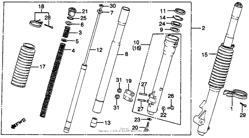 Front fork 79