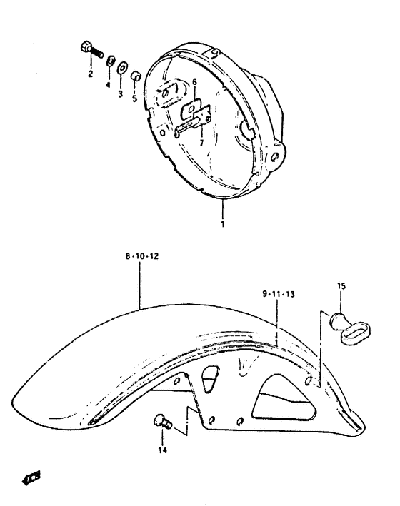 Headlamp housing - front fender