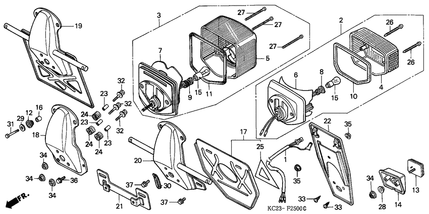 Taillight unit ass`y