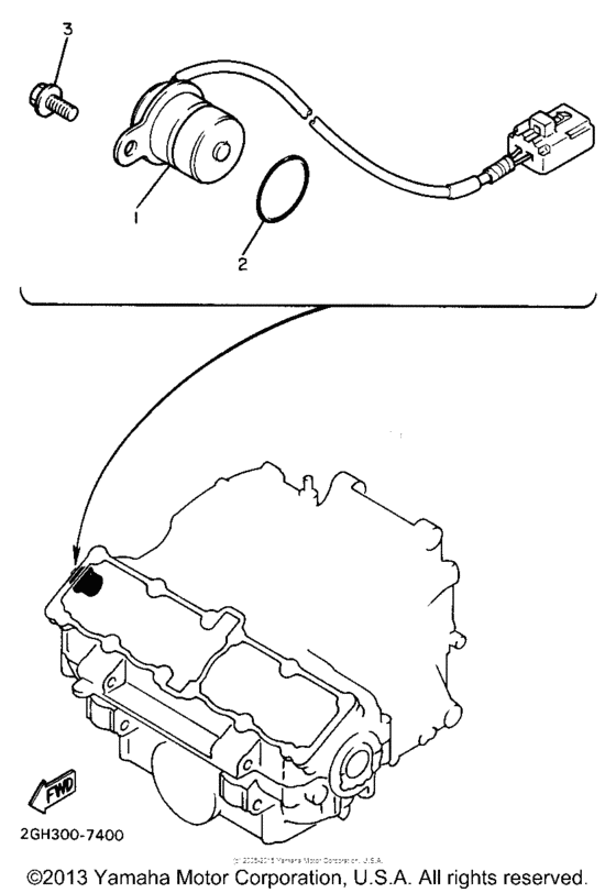 FZR750RU Pickup coil-governor