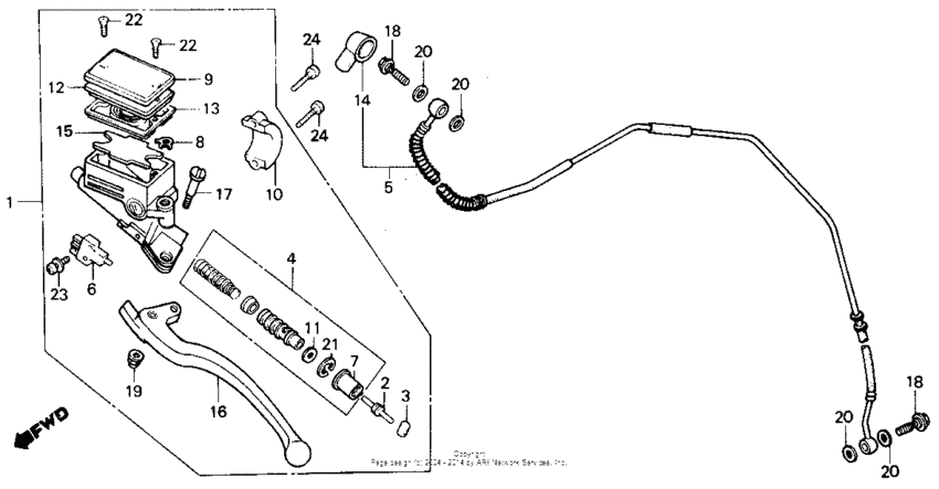 VT800 Цилиндр сцепления
