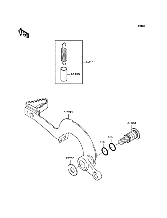  Педаль тормоза