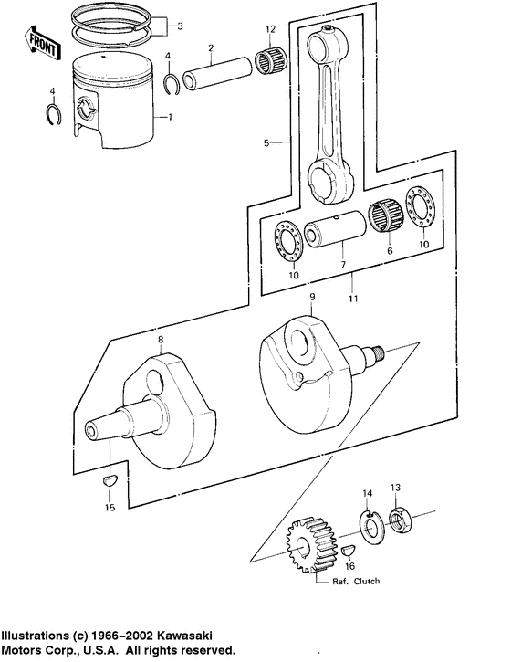 Crankshaft/piston