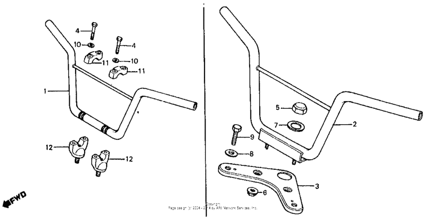 Handlebar top bridges