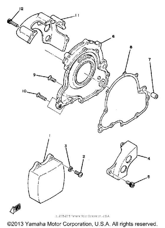 TZ250H Боковые крышки