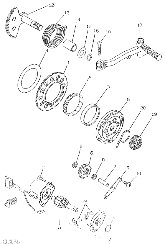 CW50RS Стартер