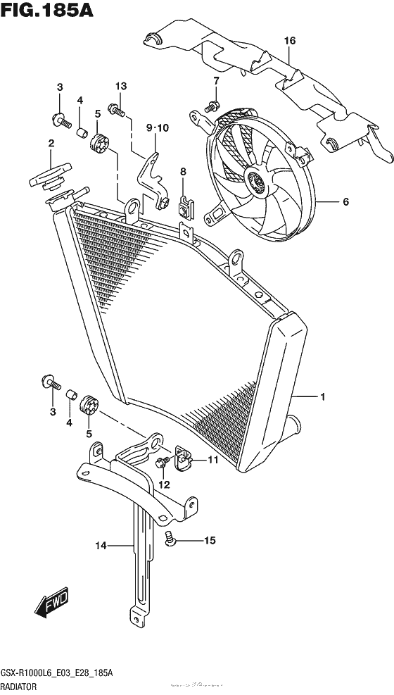 Radiator (Gsx-R1000L6 E03)
