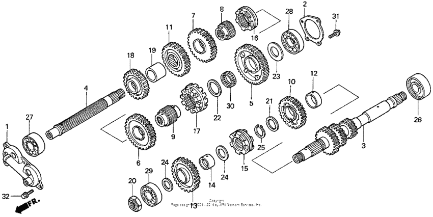 GL1500C Трансмиссия