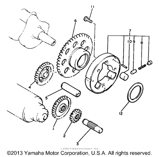 XVZ12DKC2 Муфта стартера