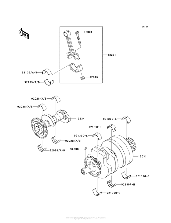 EX300 Коленвал