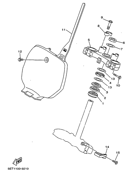 YZ125L Управление