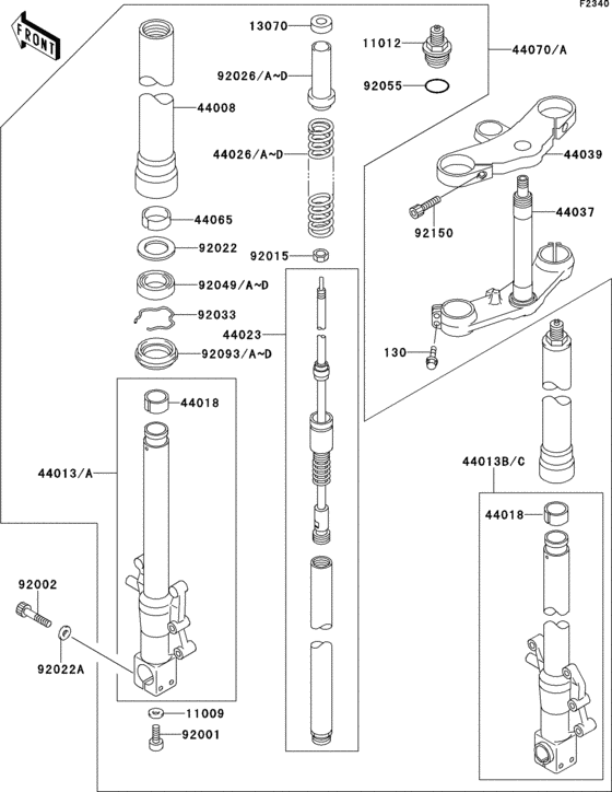 Front fork(1/2)
