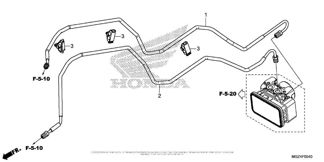 CBR500R (ABS) Brake Pipe