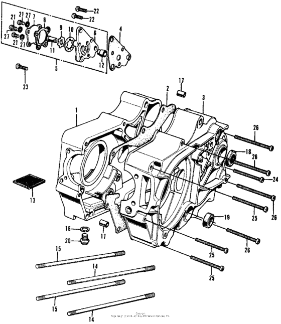 Crankcase + oil pump