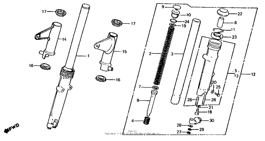 Front fork 80