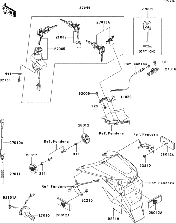Ignition switch/locks/reflectors(a3)