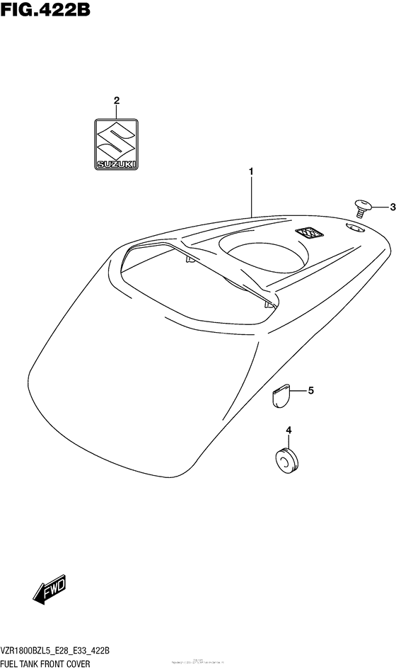 Fuel Tank Front Cover (Vzr1800Bzl5 E33)