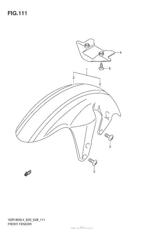 VZR1800Z Front Fender (Vzr1800Zl4 E33)