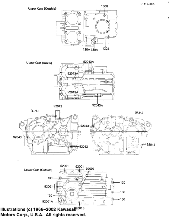Crankcase bolt & stud pattern