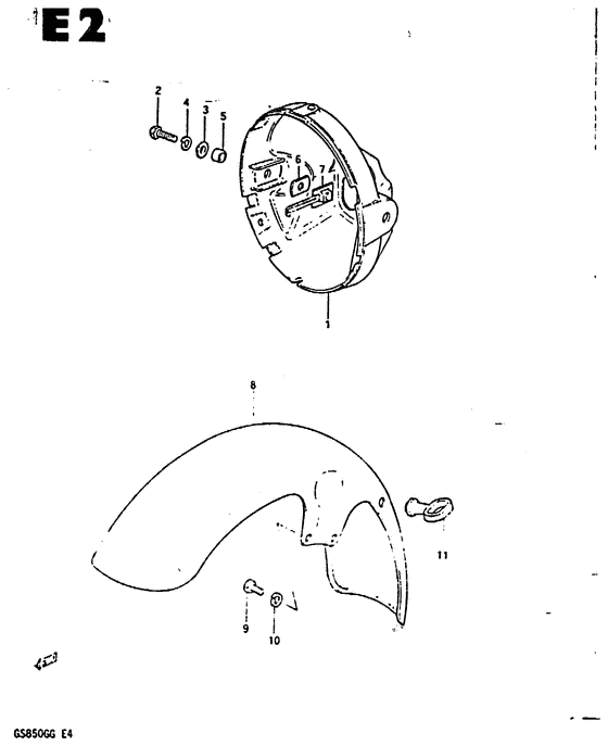Front fender - headlamp housing