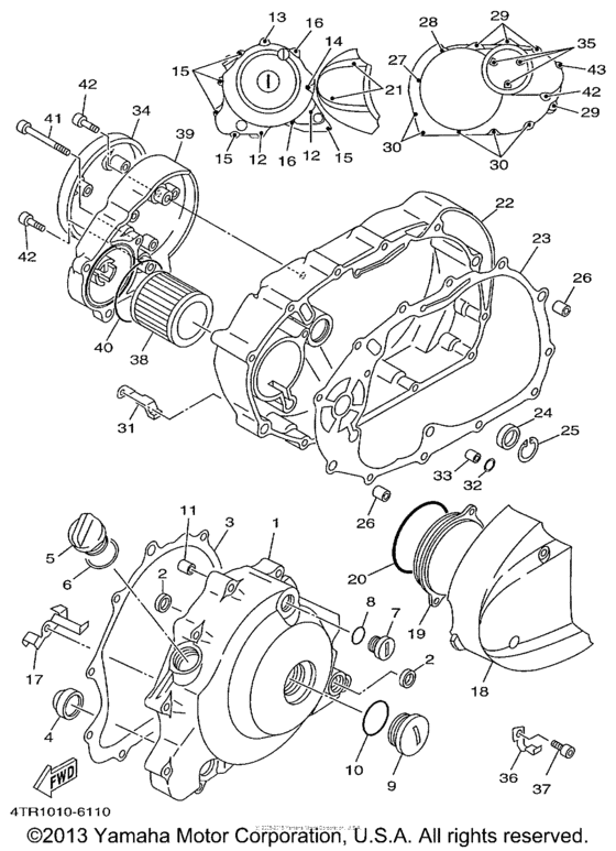 XVS650 Боковые крышки