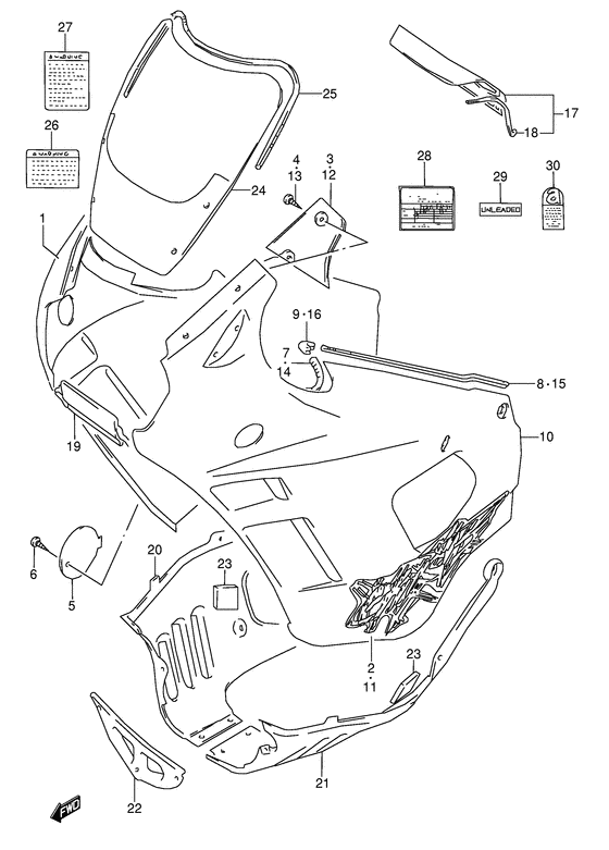 Cowling body