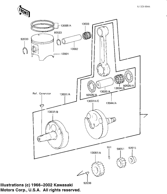 Crankshaft/piston