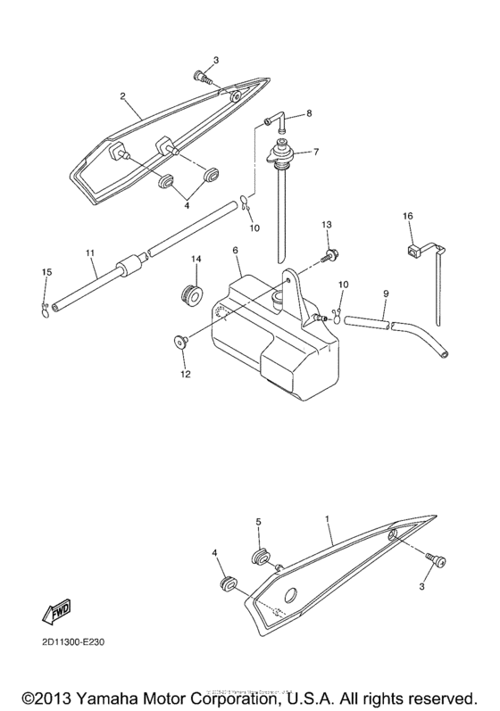 FZS10BCW Боковые обтекатели