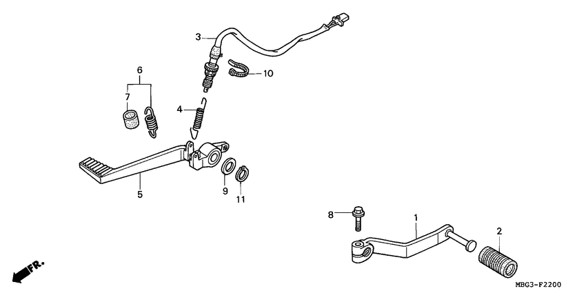 Brake pedal assy