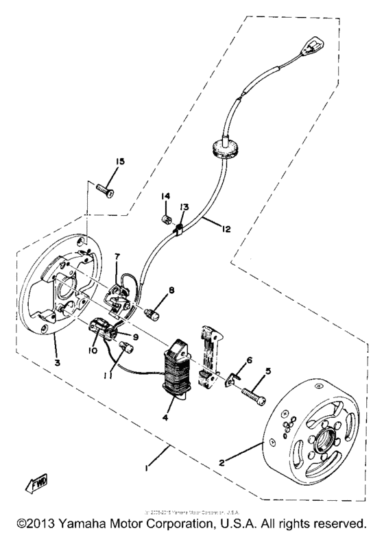 Flywheel magneto